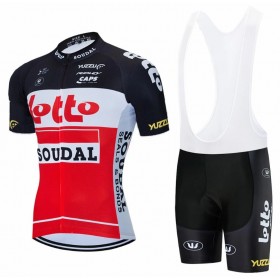 Conjunto Maillot + Culotte Corto con tirantes 2020 Lotto Soudal N002